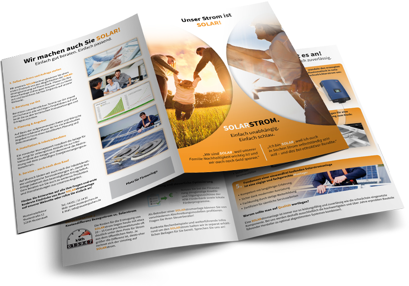 Photovoltaik Brosch&uuml;re - Solarstrom - Energie aus Licht